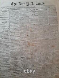 Civil War Newspapers- BATTLE OF GETTYSBURG, VERY 1ST NEWS, GENERAL REYNOLDS DEAD