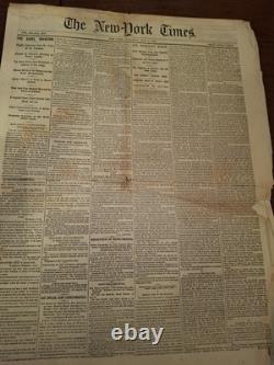 Civil War Newspapers- BATTLE OF GETTYSBURG, VERY 1ST NEWS, GENERAL REYNOLDS DEAD
