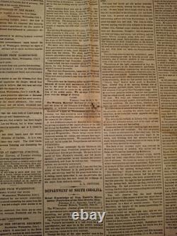 Civil War Newspapers- BATTLE OF GETTYSBURG, VERY 1ST NEWS, GENERAL REYNOLDS DEAD