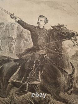 Civil War Newspapers- Harper's Weekly- GEORGE CUSTER, AFRICAN AMERICAN TROOPS