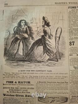Civil War Newspapers- Harper's Weekly- GEORGE CUSTER, AFRICAN AMERICAN TROOPS