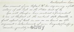 Civil War Order Letter Union General Hobson Order Louisville Kentucky 1863