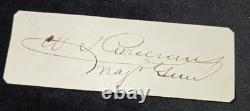 Civil War (Original) CDV and Signature of US Maj. General William Rosecrans