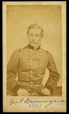 Civil War Original Quinby Charleston SC CDV General PGT Beauregard