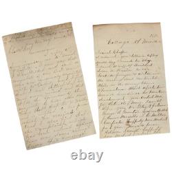 Civil War Pension Fraud 1874 NY General Store Ledger Political Memoir Manuscript