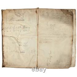 Civil War Pension Fraud 1874 NY General Store Ledger Political Memoir Manuscript
