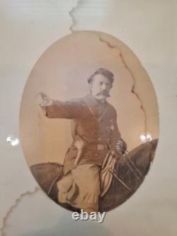 Civil War Period Photo of Brig. General Barstow Personally Owned By Him