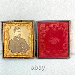 Civil War Photo General George McClellan in Copper Frame Vintage
