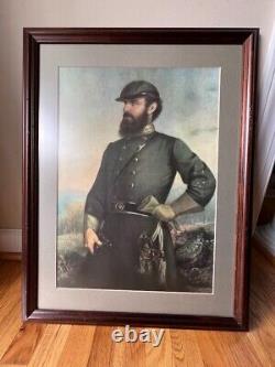 Civil War Print General Stonewall Jackson professionally framed print