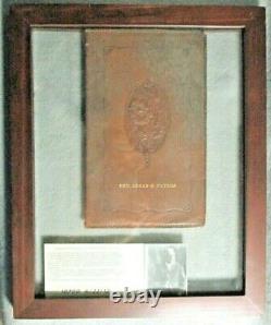 Civil War Relic Leather Wallet Inscribed General. Edgar D Taylor