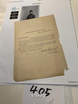 Civil War Sgn Gen Perkins Atlanta Occupation GENERAL ORDERS Stragglers 1864