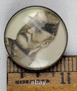 Civil War Soldier Photo Antique Button 1 Inch General RARE