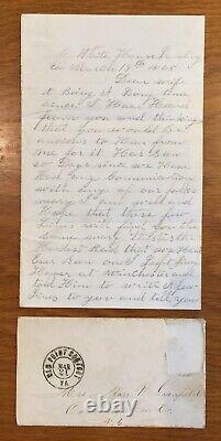 Civil War Soldiers Letter & Cover GENERAL CUSTER DIV at Winchester MAR 1865