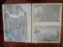 Civil War Southern Confederacy 1863 map with Lincoln & military Generals portrait