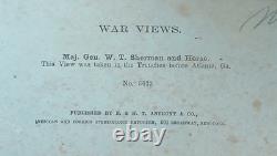 Civil War Stereoview-General Sherman at Atlanta-E. & HT Anthony- Election 1864