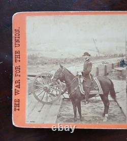 Civil War Stereoview-General Sherman at Atlanta-E. & HT Anthony- Election 1864