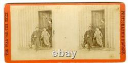 Civil War Stereoview General US Grant And Family At City Point Virginia