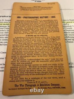 Civil War Stereoview of Future General James W Forsyth sitting on Hard Tack Box