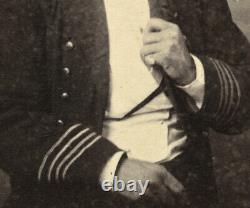 Civil War USN Navy Officer Hawaii Photographer CHASE 1860s CDV Photo Soldier