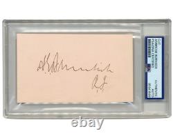 Civil War Union General Ambrose Burnside Signed Cut Autograph PSA Auto