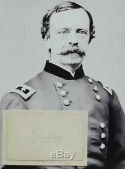 Civil War Union General Daniel E. Sickles Commander Autograph Signed Card