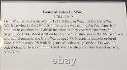 Civil War Union General John E. Wool Framed Autograph Oldest General to Serve