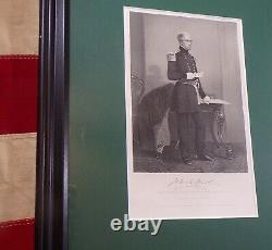 Civil War Union General John E. Wool Framed Autograph Retired by Lincoln