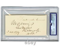 Civil War Union General Montgomery C. Meigs Bold Signed Cut PSA Auto