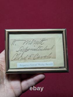 Civil War Union General Wesley Merritt Autographed Signed Civil War West Point