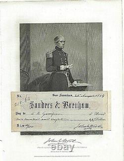 Civil War, Union Major General John E Wool Signed, A Superb Original Check, 1854