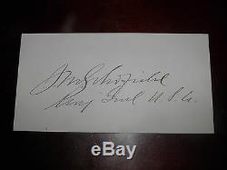 Civil War Union Major General John M. Schofield Signature WithRank