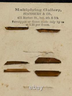 Civil War x4 Gem Tintypes Generals Soldiers Officers Union Confederate photo