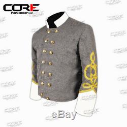 Civil war American Confederate Generals Shell jacket, with Off white collar cuff