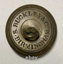 Confederate Army General Service Civil War Coat Button Rare Backmark