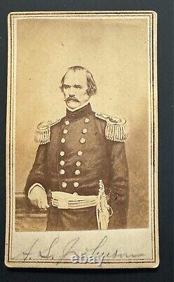 Confederate General Albert Sidney Johnston CDV, original