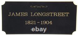 Confederate General James Longstreet Civil War Signed Autograph Check Display