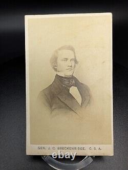 Confederate General John Cabell Breckinridge CDV Civil War 4x2 Ephemera