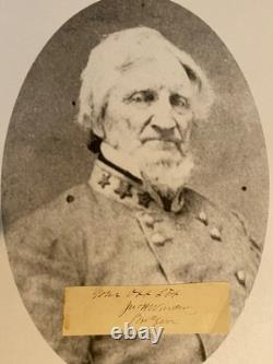 Confederate General John H. Winder Clipped Signature/ Civil War