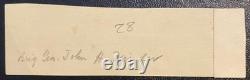 Confederate General John H. Winder Clipped Signature/ Civil War