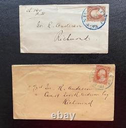 Confederate General Joseph R. Anderson Covers/ Tredegar Iron Works