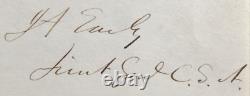 Confederate General Jubal A. Early Autograph Civil War Commander