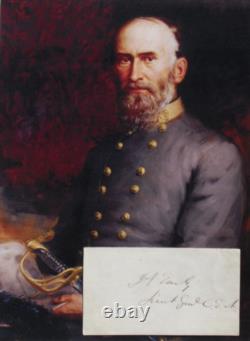 Confederate General Jubal A. Early Autograph Civil War Commander