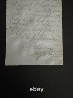 Confederate General Patrick Cleburne 1964 Communication Autograph Civil War