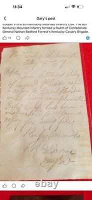 Confederate General Patrick Cleburne 1964 Communication Autograph Civil War