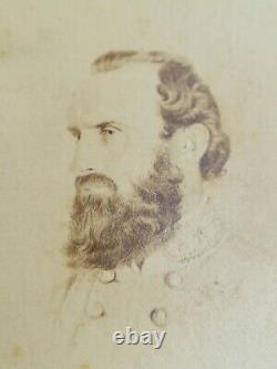 Confederate General Stonewall Jackson Civil War CDV Photo, Cavendish London