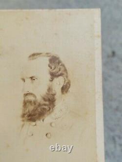 Confederate General Stonewall Jackson Civil War CDV Photo, Cavendish London