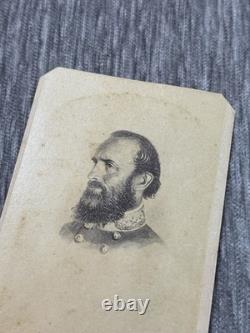 Confederate General Thomas Stonewall Jackson Civil War Confederate CDV Photo b