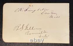 Confederate Postmaster General John H. Reagan & other Signatures/ Civil War