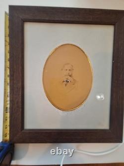 Crayon Enhanced Photograph of Major General Meade Signed