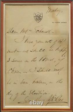 Daniel Sickles -US Civil War General-Original Signed letter & CDV Photo -c1860